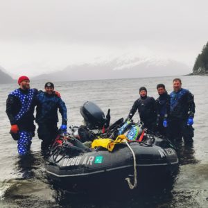 gue scuba dui halcyon scubapro zodiac tech dive technical boat alaska